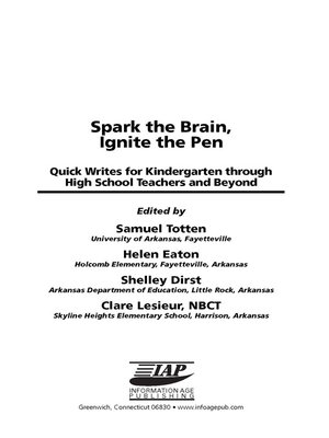 cover image of Spark the Brain, Ignite the Pen